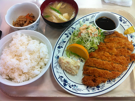 札幌市建設局下水道庁舎食堂　とんかつ定食
