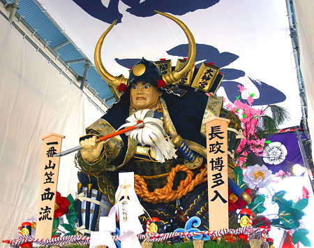 博多祇園山笠 2011 舁き山 西流 長政博多入(ながまさはかたいり)2