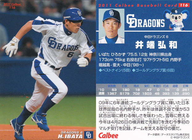 プロ野球チップス11no 116井端弘和 中日ドラゴンズ 照片共享頁面 攝影藏
