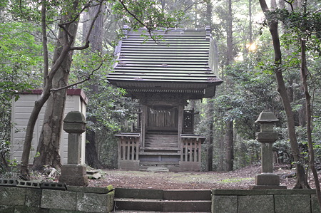 神社到着
