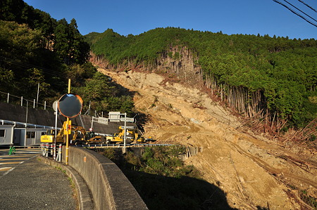国道169号線・川上村通行止区間-2